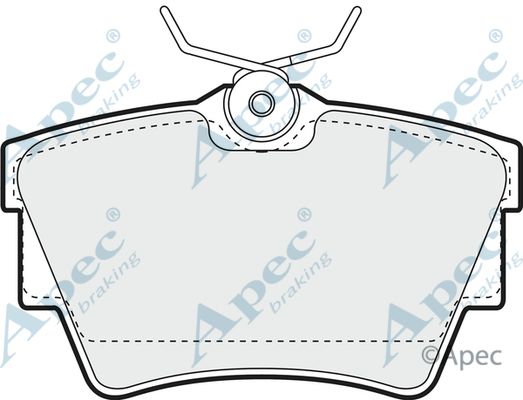 APEC BRAKING stabdžių trinkelių rinkinys, diskinis stabdys PAD1089